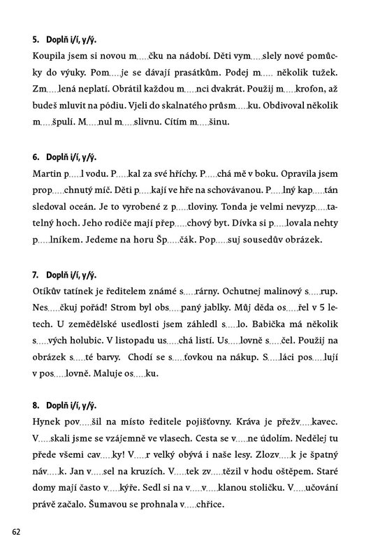 Procvičuj - Vyjmenovaná slova