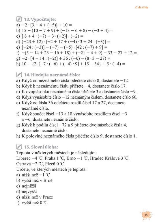 Matematika od šestky do devítky - Cvičebnice pro 6. třídu ZŠ