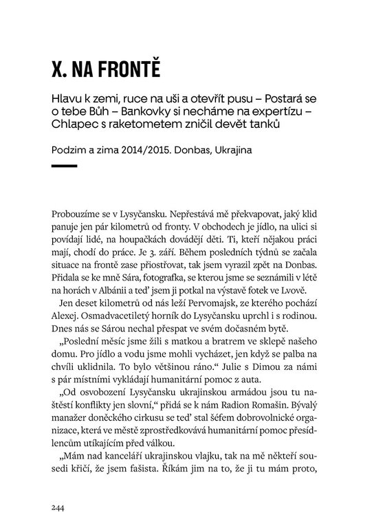 Vojtěch Boháč: Všechny cesty vedou k válce