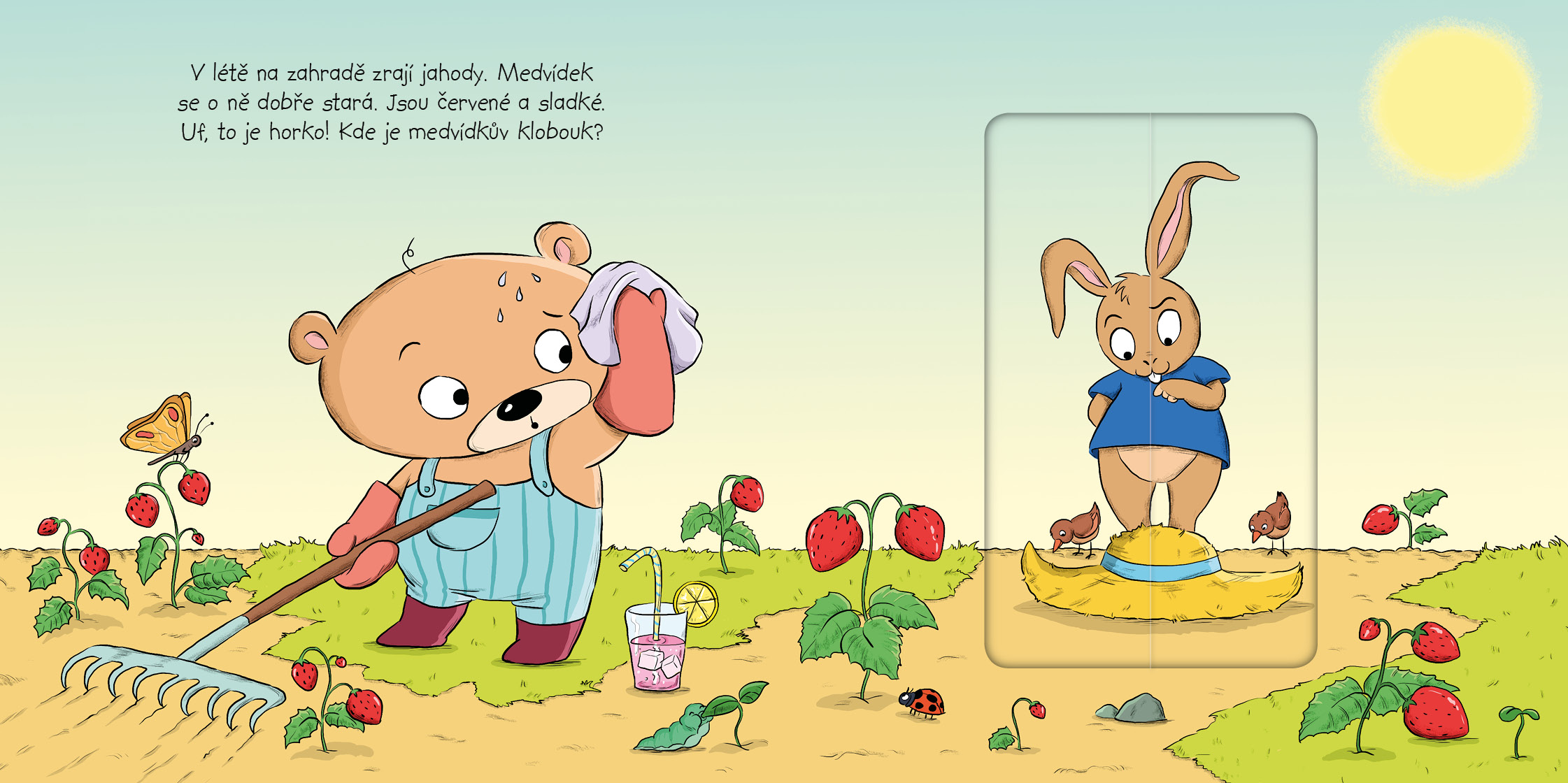 Medvídek na zahradě