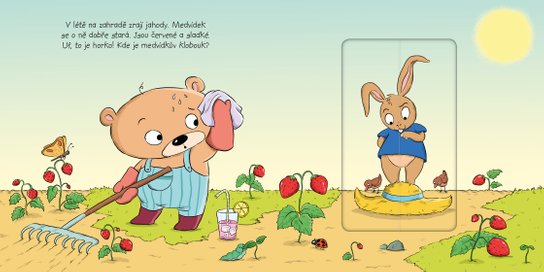 Medvídek na zahradě