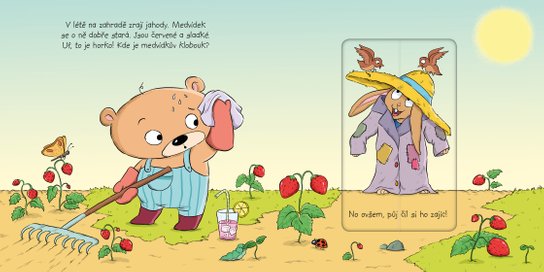 Medvídek na zahradě