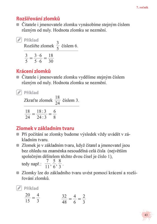 Matematika od šestky do devítky