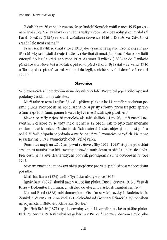 Pod tíhou 1. světové války
