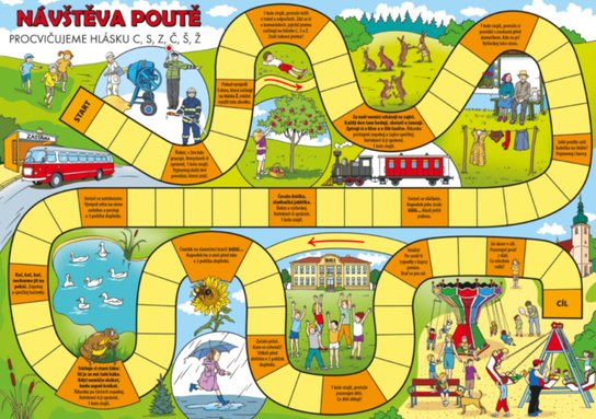 Logopedické deskové hry – Procvičujeme hlásky L, CSZ, ČŠŽ, R a Ř
