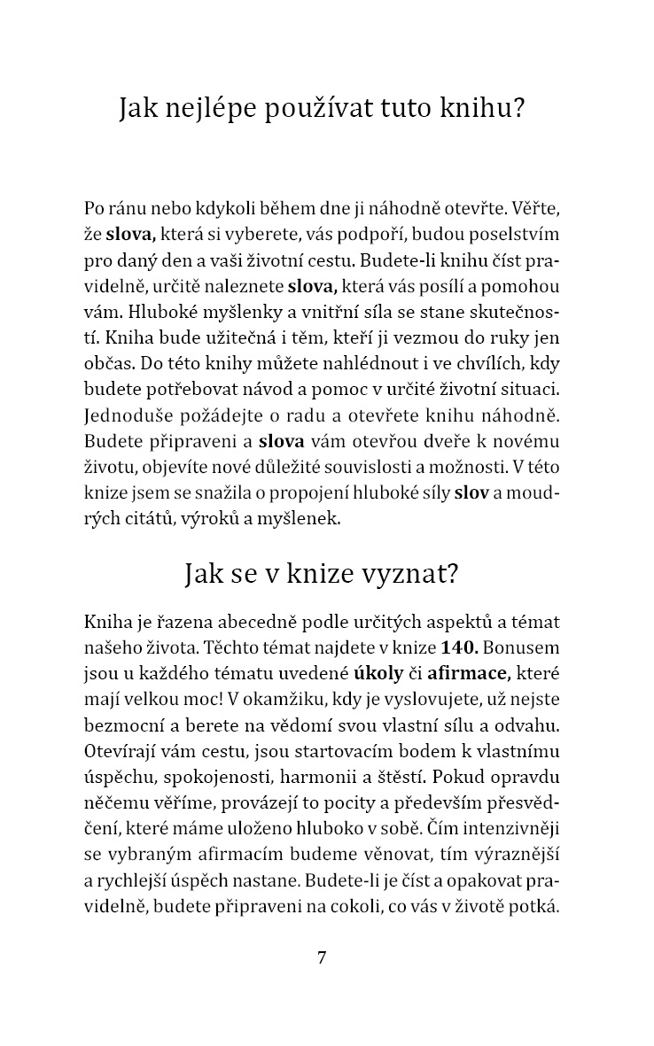 Slova, která pomáhají
