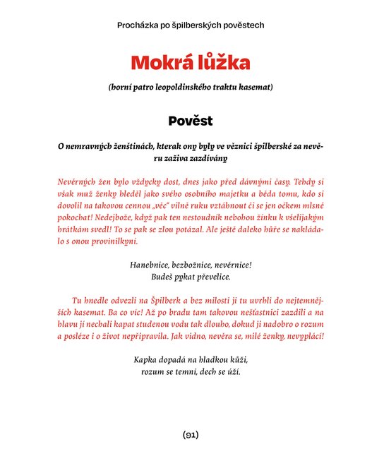 Špilberk v pověstech
