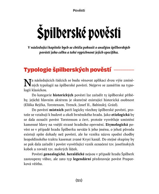 Špilberk v pověstech