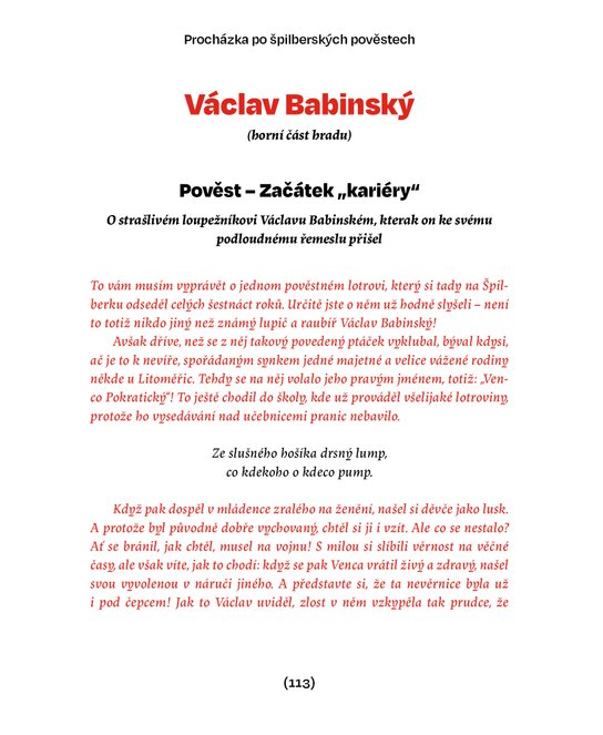 Špilberk v pověstech