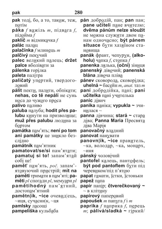 Ukrajinsko-český česko-ukrajinský kapesní slovník