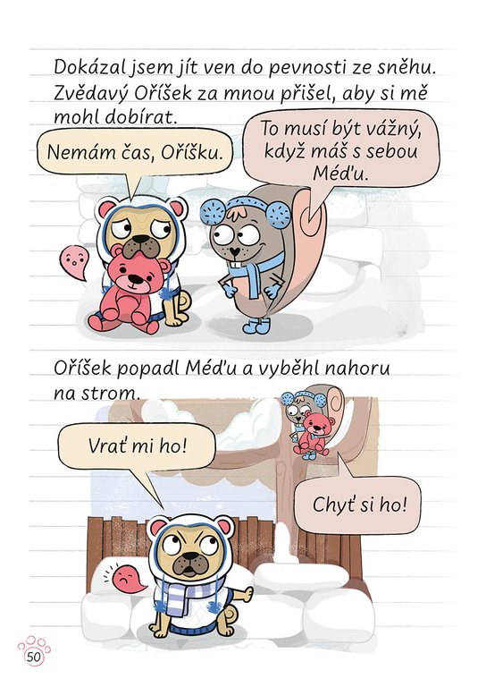 Deník mopse: Sněhový den