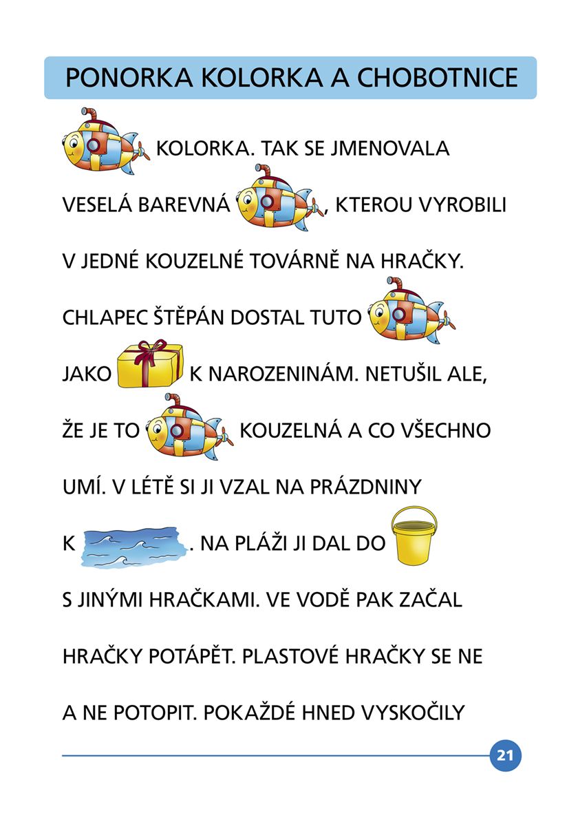Čteme s obrázky – Veselé pohádky pro malé dobrodruhy 
