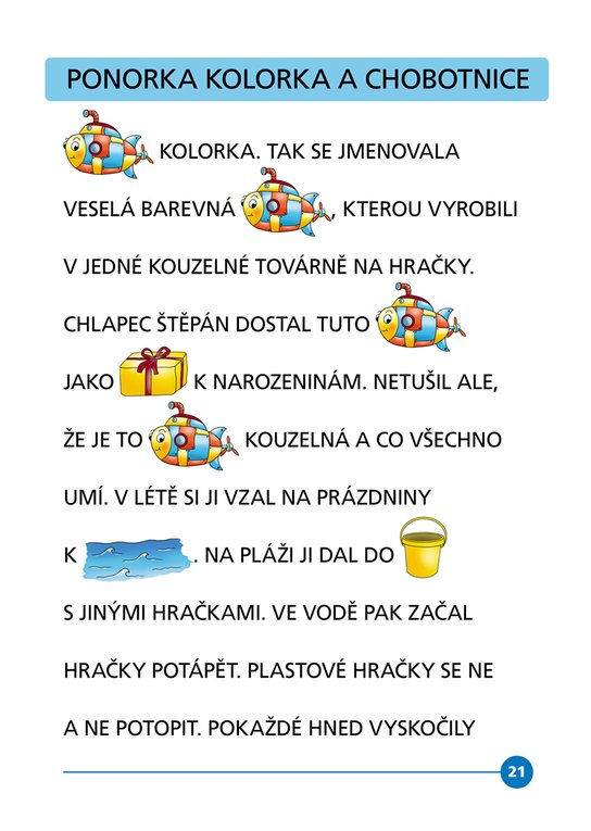 Čteme s obrázky – Veselé pohádky pro malé dobrodruhy 