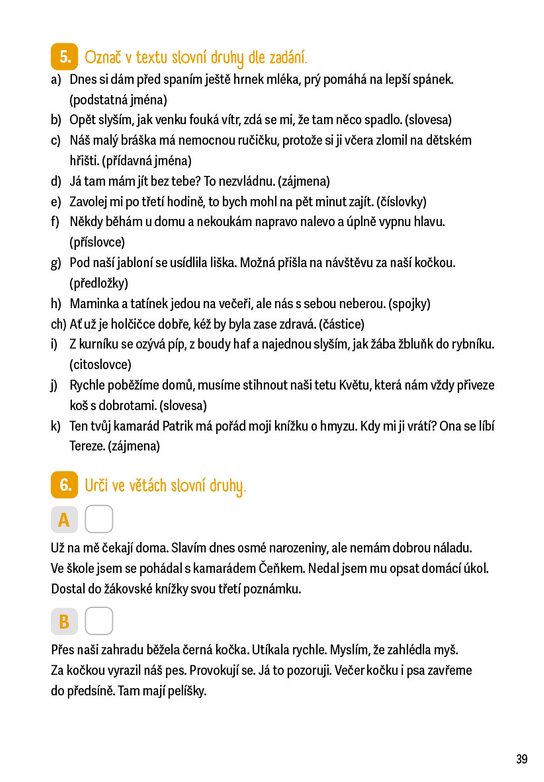Krátká cvičení z českého jazyka pro 2. a 3. třídu ZŠ