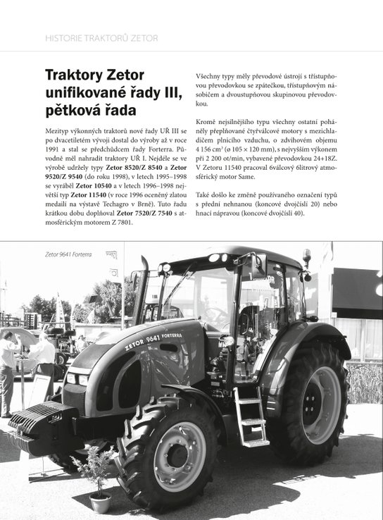 Historie traktorů Zetor