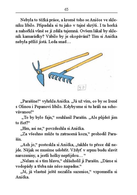 Anička v zahradě