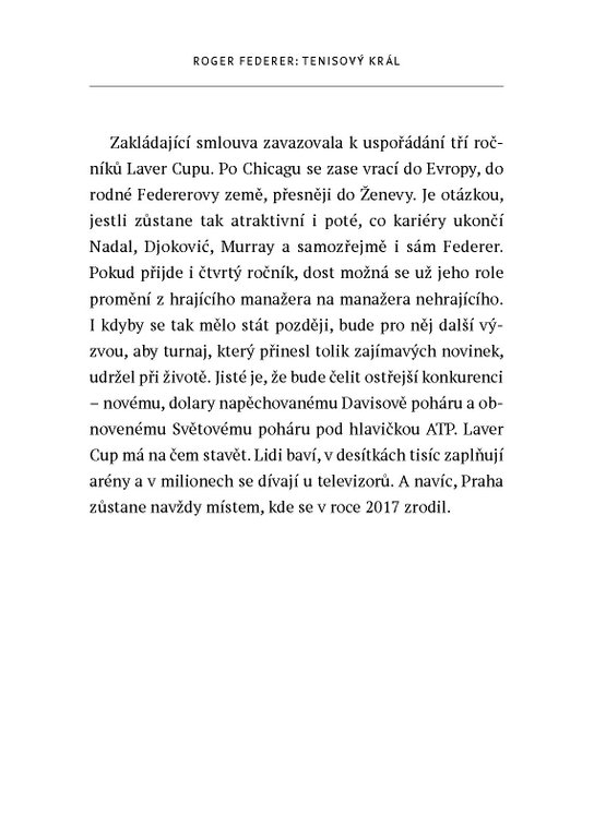 Roger Federer: tenisový král