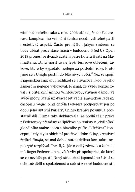 Roger Federer: tenisový král