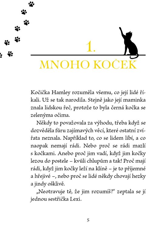 Kočička Hamley a kouzelná knihovna