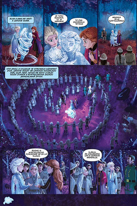 Ledové království II - filmový příběh jako komiks