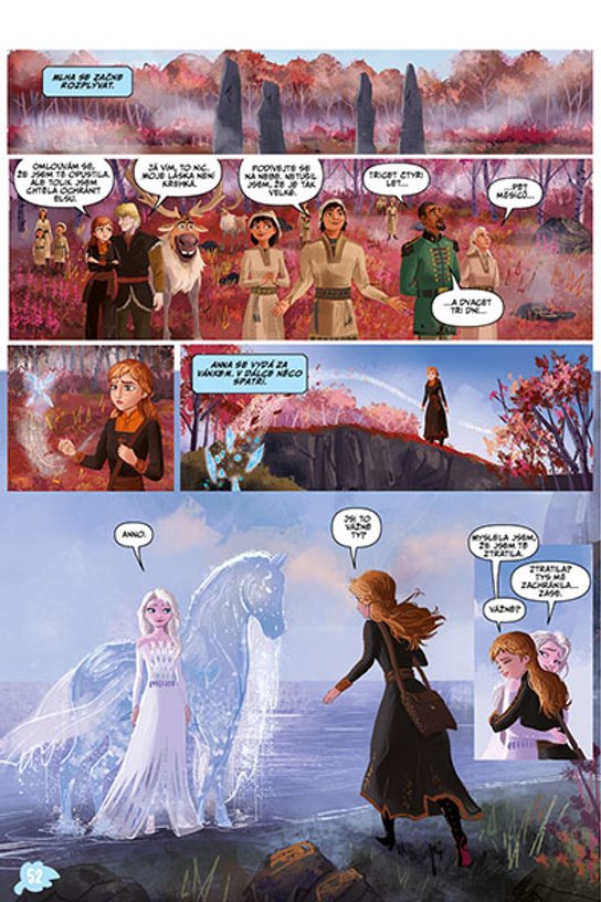 Ledové království II - filmový příběh jako komiks