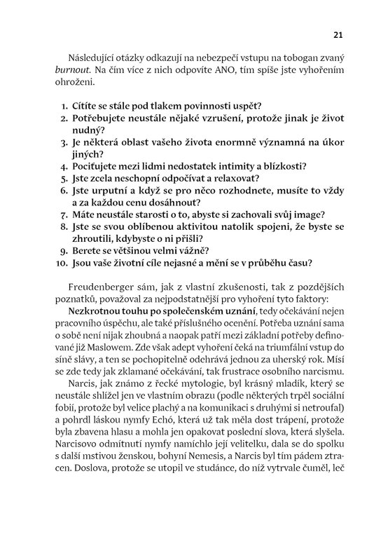 Jak žít a vyhnout se syndromu vyhoření