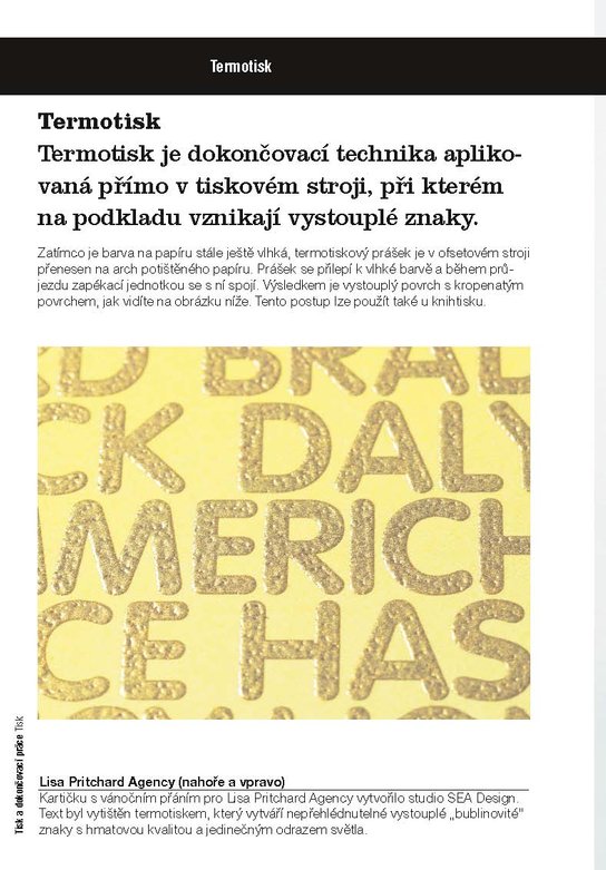 Tisk a dokončovací práce