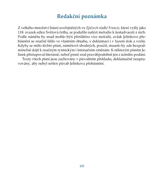 Zpěvy sladké Francie