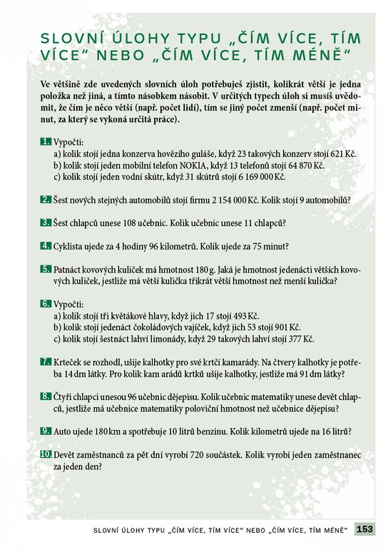 Příprava na přijímací zkoušky na SŠ-Matematika 8letá gymn.
