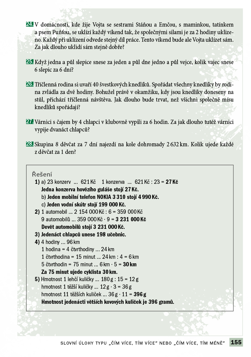 Příprava na přijímací zkoušky na SŠ-Matematika 8letá gymn.