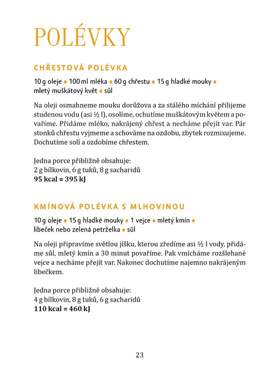 Kuchařka při onemocnění žaludku