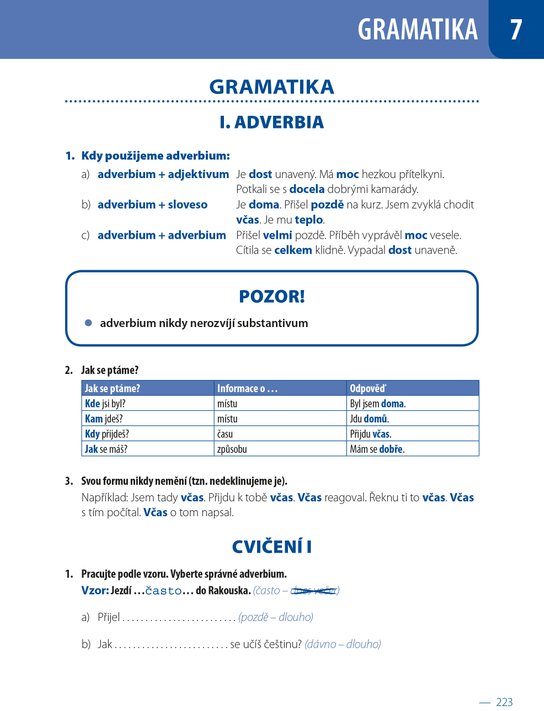 Čeština pro cizince B1