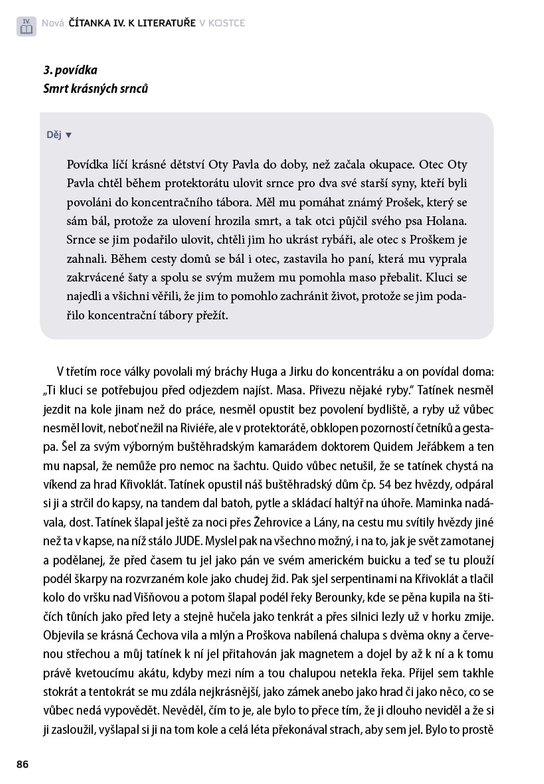 Nová čítanka IV. k Literatuře v kostce pro SŠ
