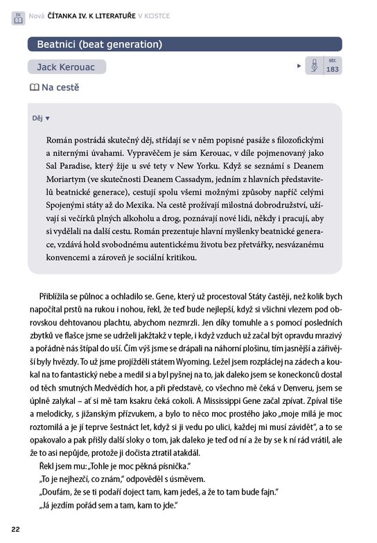 Nová čítanka IV. k Literatuře v kostce pro SŠ