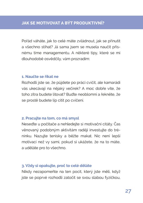 První a poslední fitness kniha