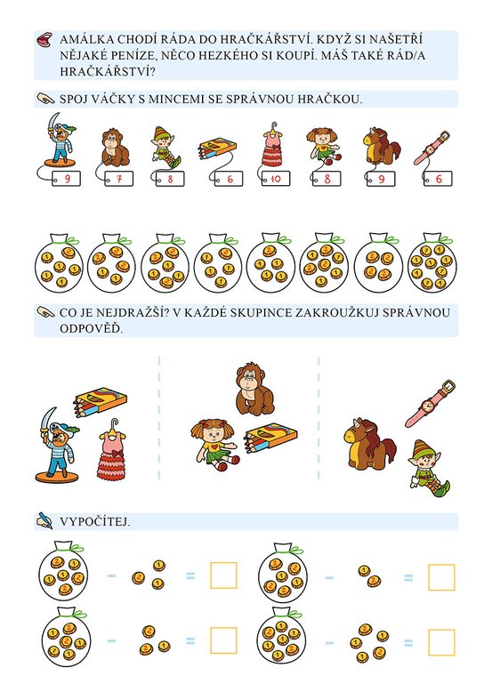 Domácí procvičování - matematika pro prvňáčky