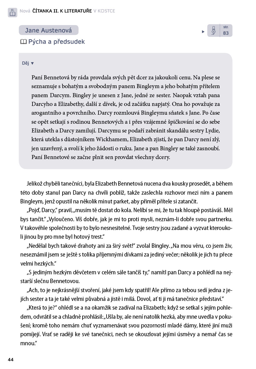 Nová čítanka II. k Literatuře v kostce pro SŠ
