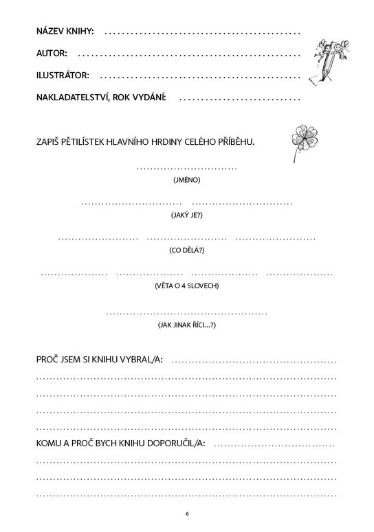 Deník malého čtenáře