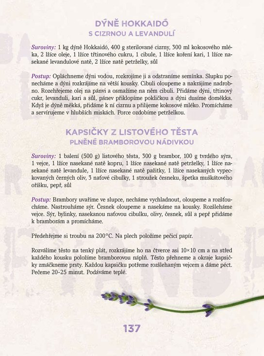 Domácí levandulová kuchařka 