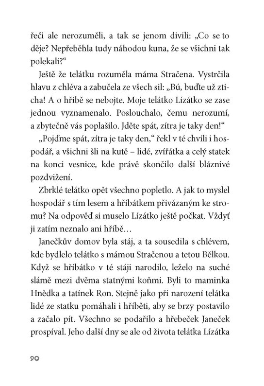 O zvědavém telátku a bázlivém hříbátku