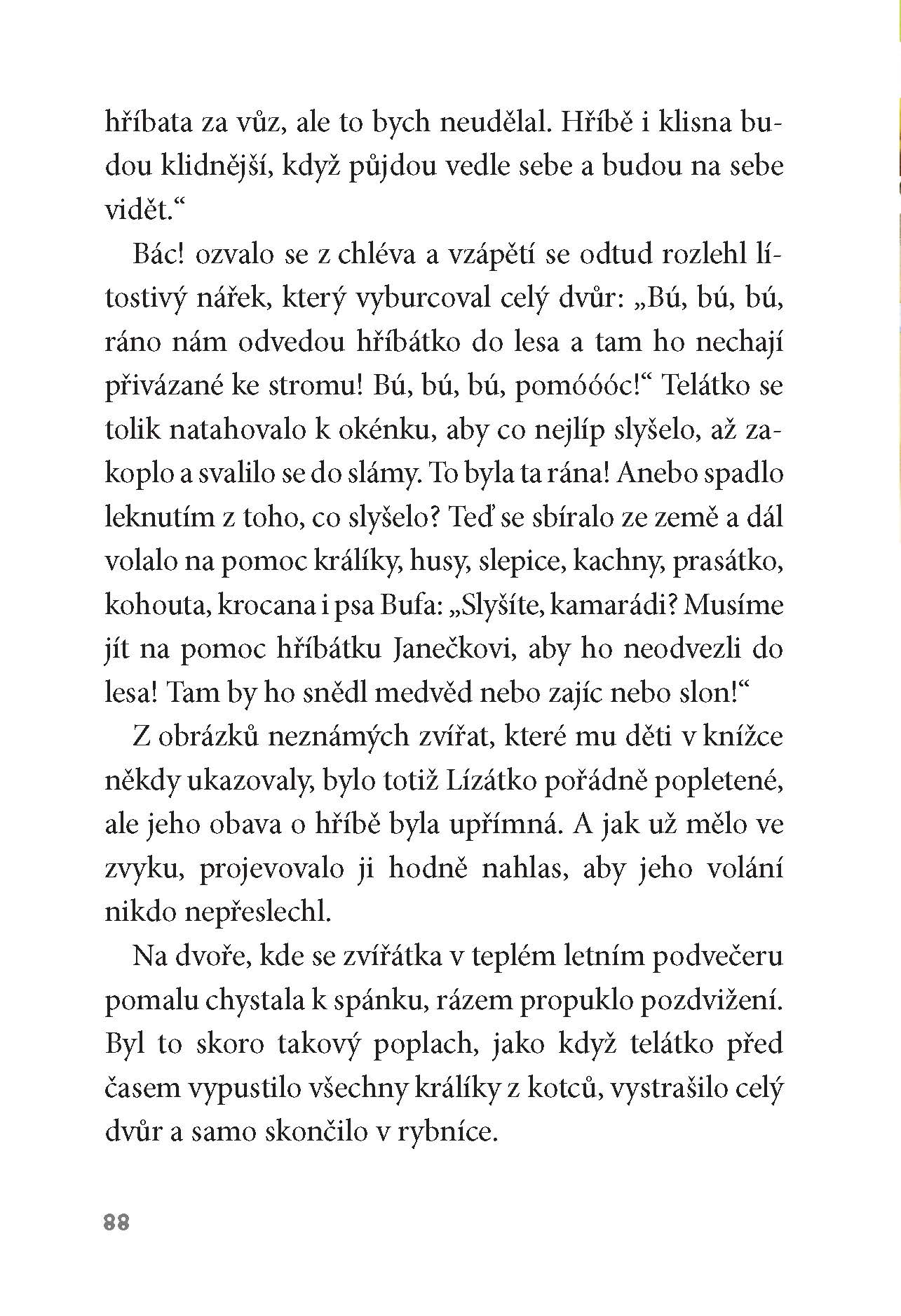 O zvědavém telátku a bázlivém hříbátku