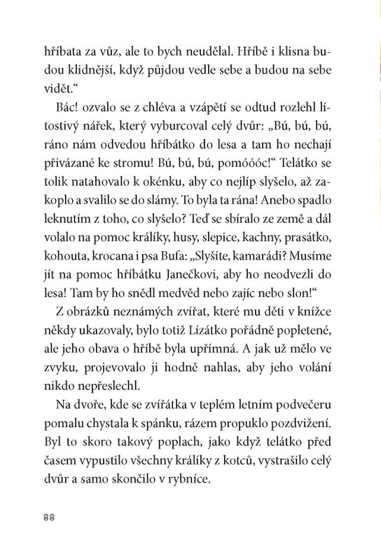 O zvědavém telátku a bázlivém hříbátku
