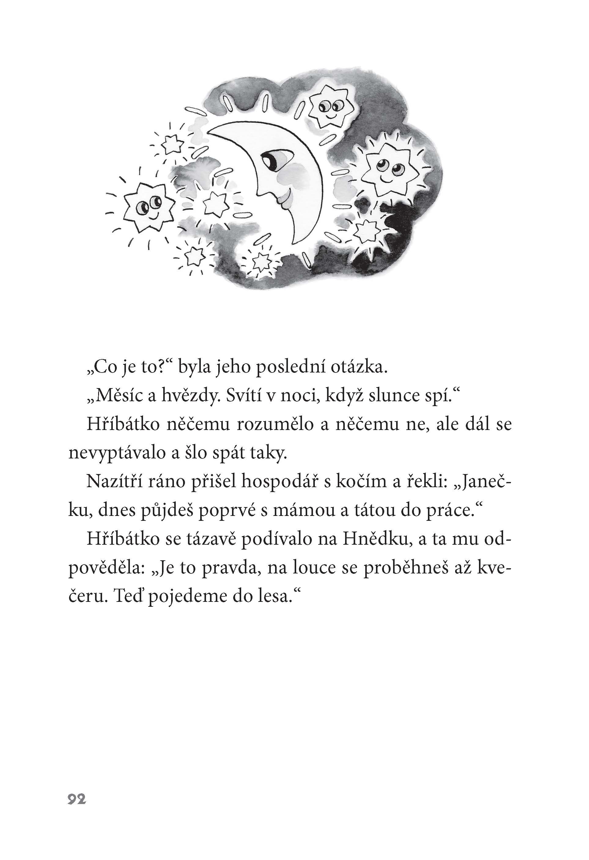 O zvědavém telátku a bázlivém hříbátku