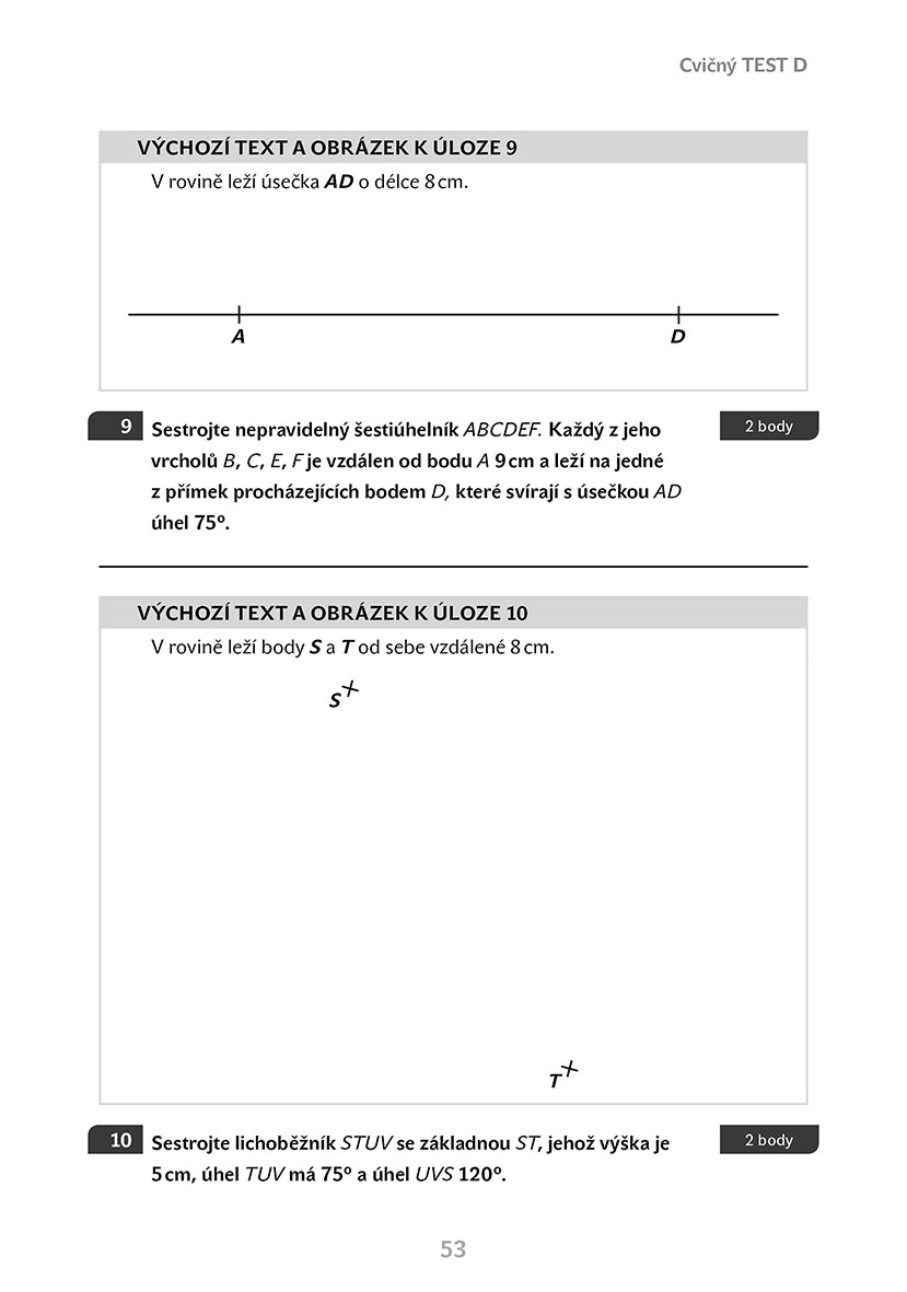 Příprava na státní přijímací zkoušky na čtyřleté obory vzdělávání - Matematika