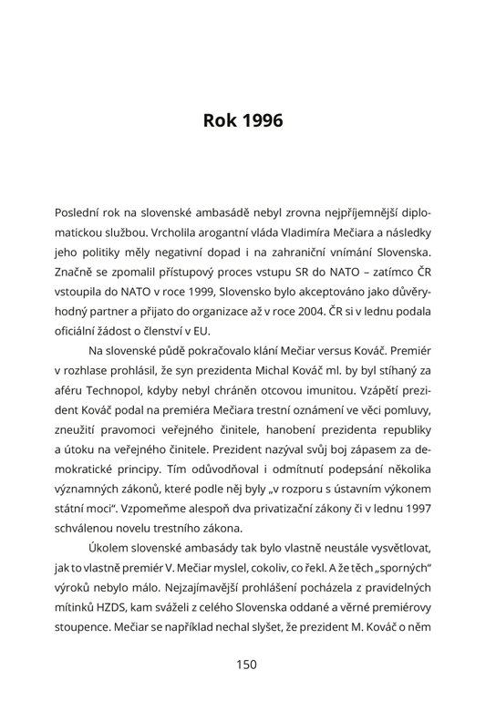 Paměti česko-slovenského diplomata napříč režimy