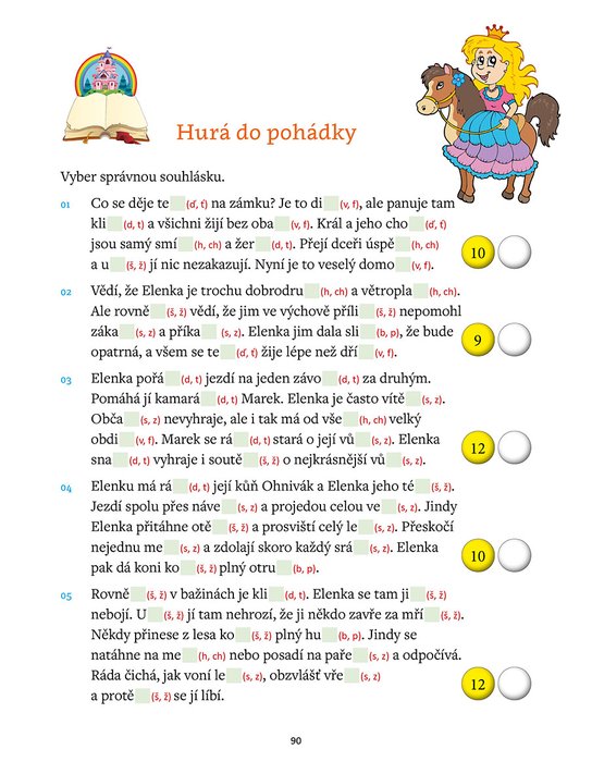 Diktáty a doplňovačky, 2. třída