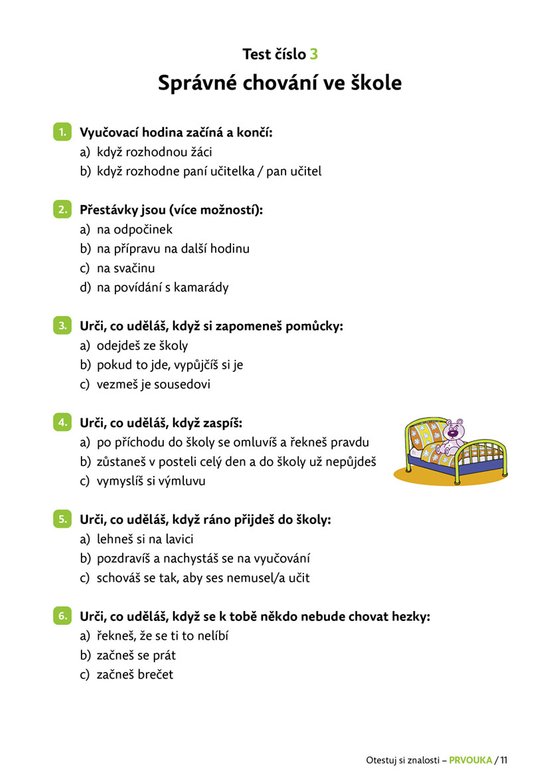 Otestuj si znalosti – Prvouka pro 3. třídu