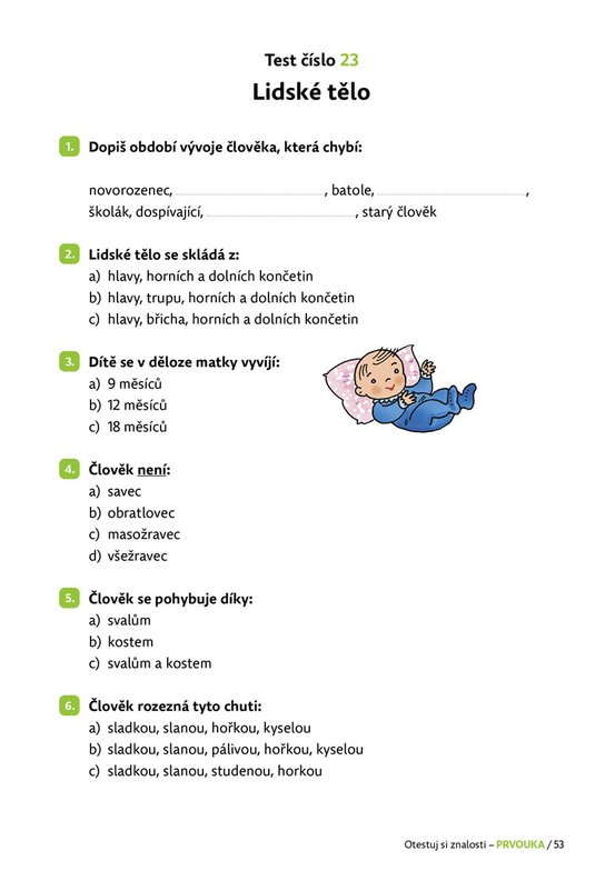 Otestuj si znalosti – Prvouka pro 3. třídu