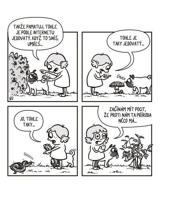 Kačka & Mops. Placatý komiks