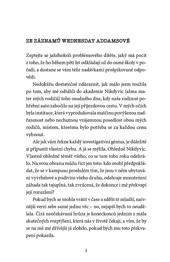 Wednesday: Převyprávění první série